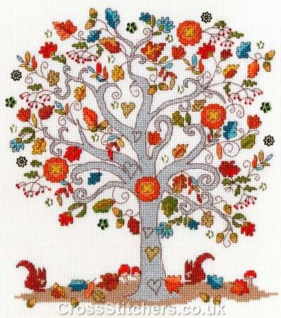 Love Autumn - Counted Cross Stitch Kit by Bothy Threads