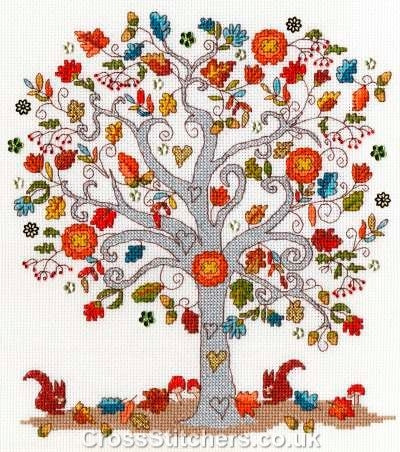 Love Autumn  - Counted Cross Stitch Kit by Bothy Threads
