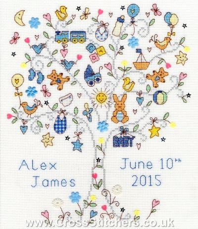 Love Baby Boy - Counted Cross Stitch Kit by Bothy Threads