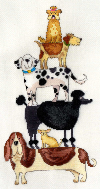 Dog Stack Cross Stitch Kit From Bothy Threads