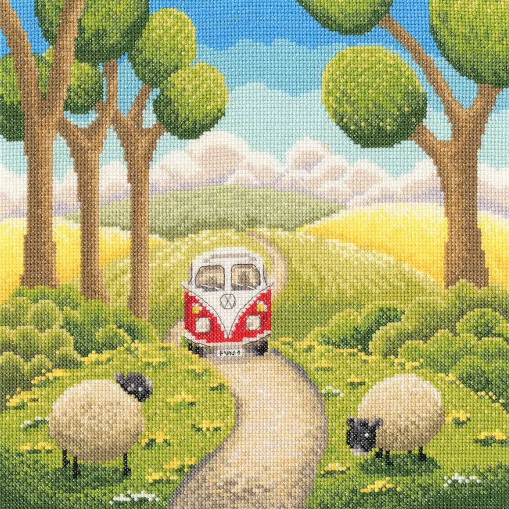 Road Trip Bothy Threads Cross Stitch Kit