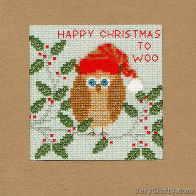 Xmas Owl Counted Cross Stitch Kit by Bothy Threads