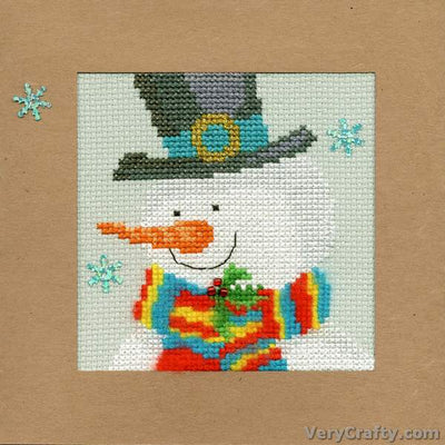 Snowy Man Counted Cross Stitch Kit by Bothy Threads