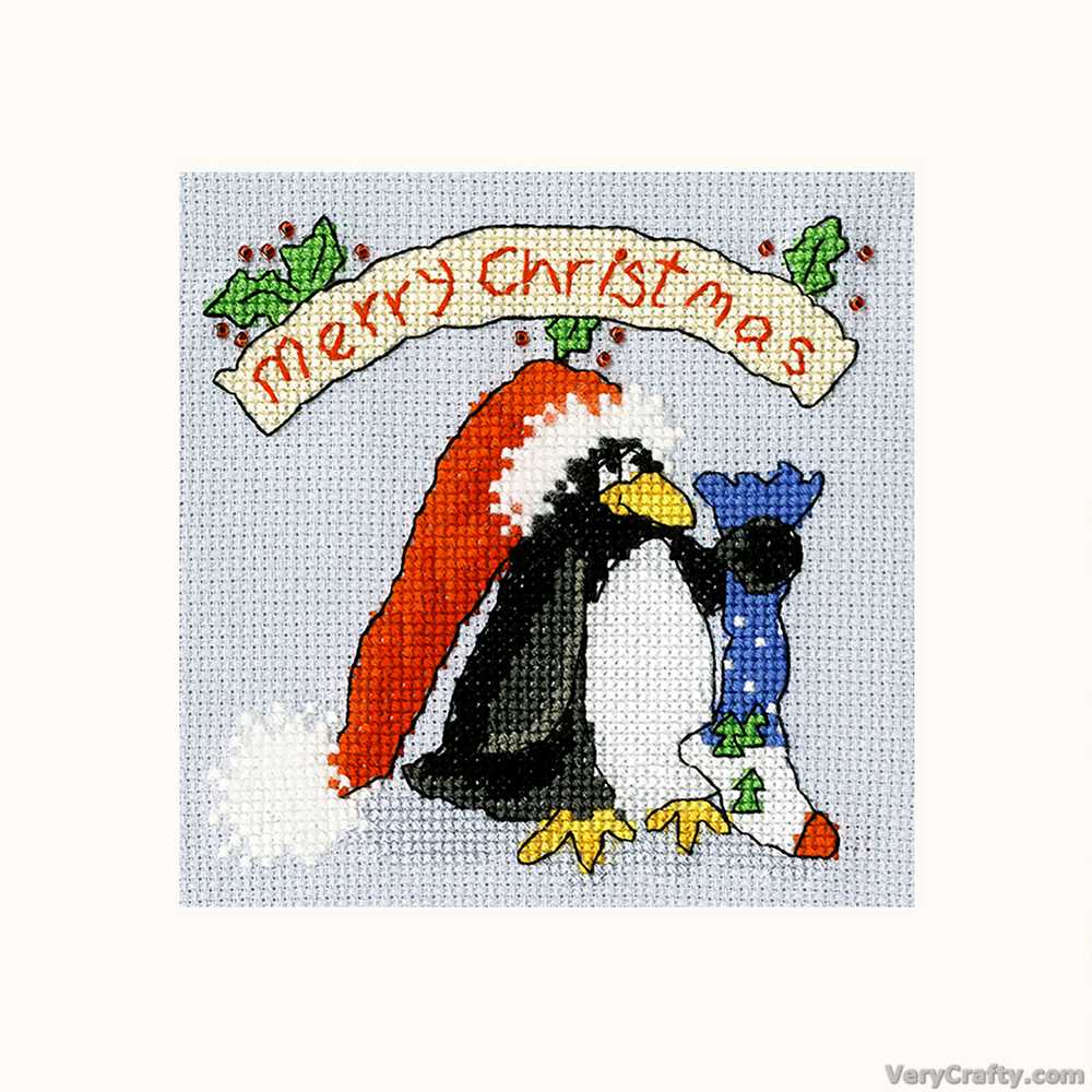 Bothy Threads PPP Please Santa Christmas Card Cross Stitch Kit