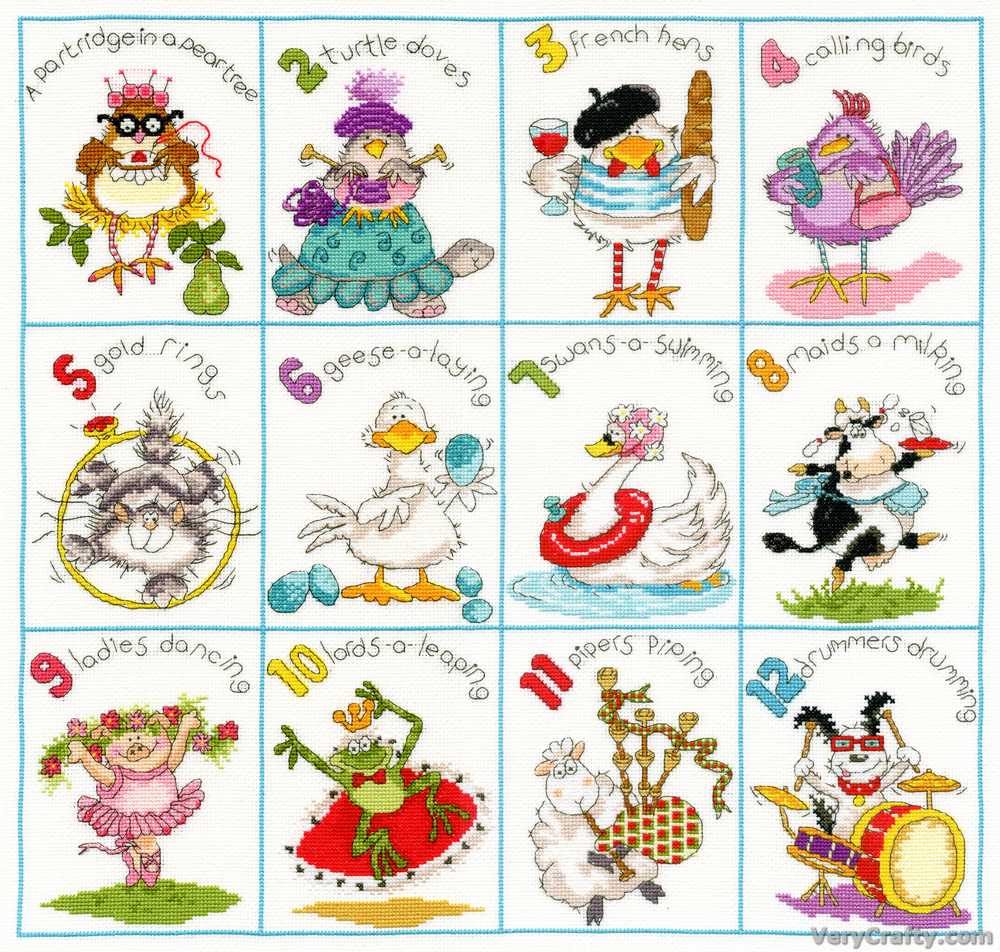 Bothy Threads Christmas Dozen Cross Stitch Kit