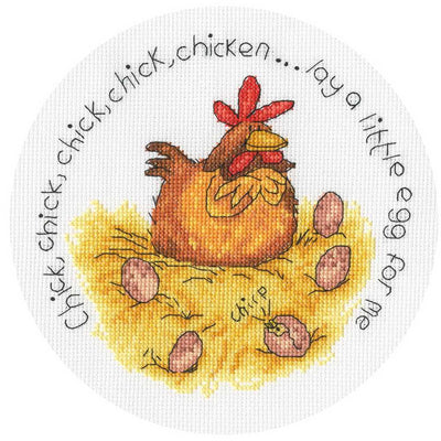 Lay A Little Egg  Cross Stitch Kit - Bothy Threads