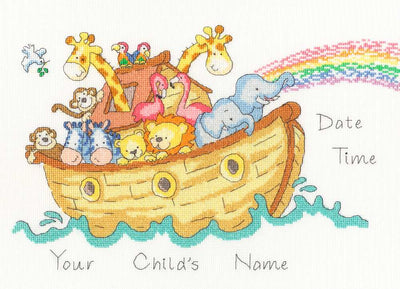 Baby Ark Sampler - Birth Sampler by Bothy Threads