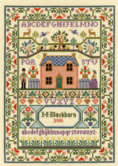 Country Cottage - Moira Blackburn Sampler Cross Stitch Kit from Bothy Threads