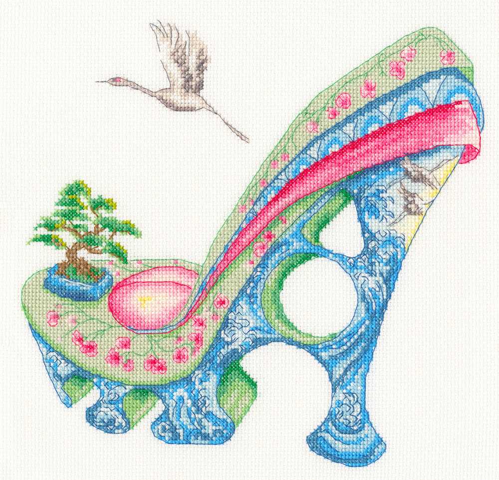 Osaka Spring Cross Stitch Kit - Bothy Threads