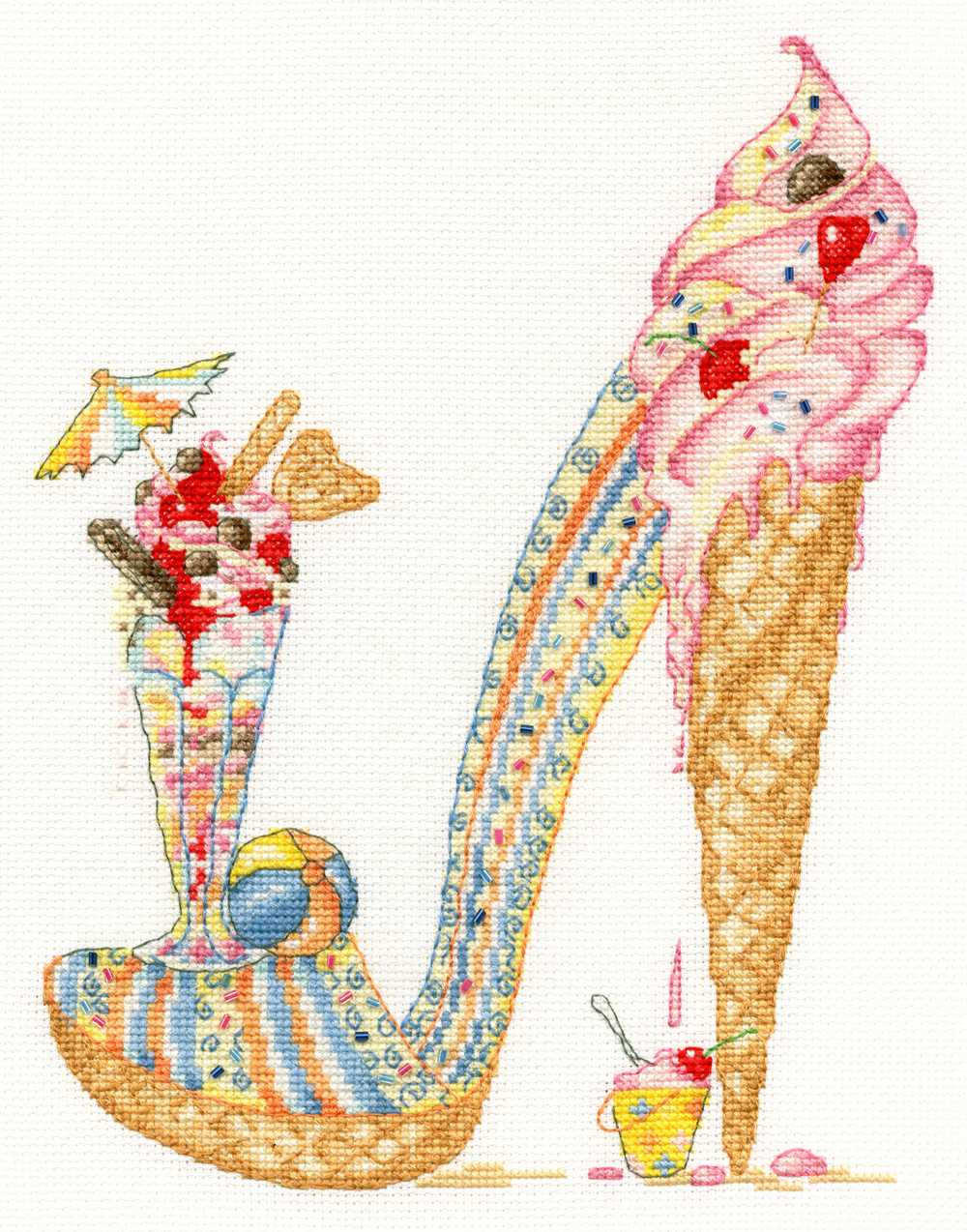 Bothy Threads Lazy Sundae Cross Stitch Kit