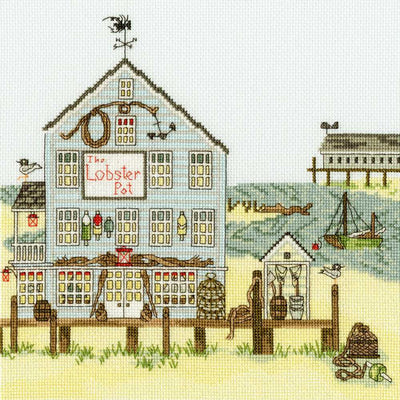 New England: The Lobster Pot  - Cross Stitch Kit from Bothy Threads