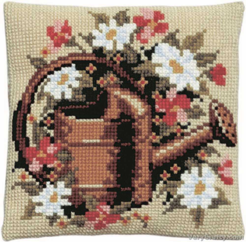 Pako Watercan Cross Stitch Cushion Kit