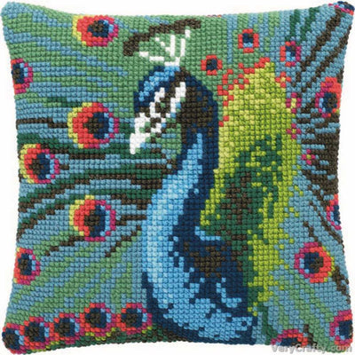 Pako Peacock Cross Stitch Cushion Kit