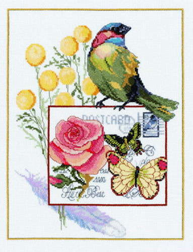 Botanical Birds Cross Stitch Kit - Janlynn SALE