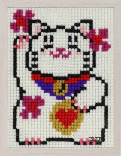 Pako Lucky Cat Cross Stitch Kit