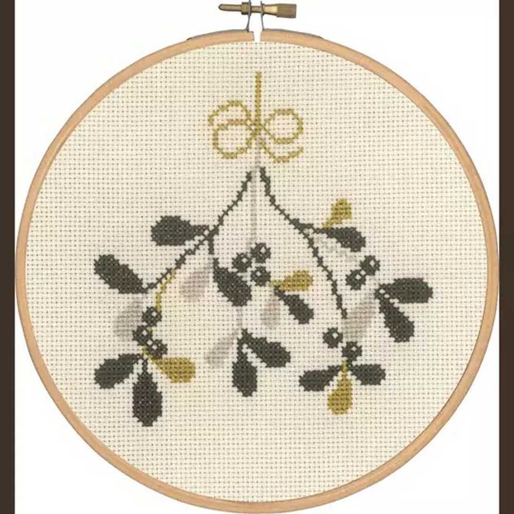 Mistletoe Cross Stitch Kit - Permin