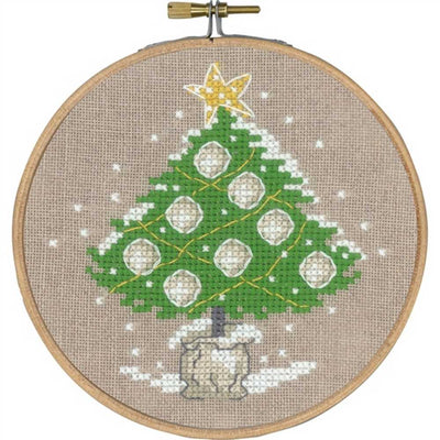 Tree with Ornaments Cross Stitch Kit - Permin