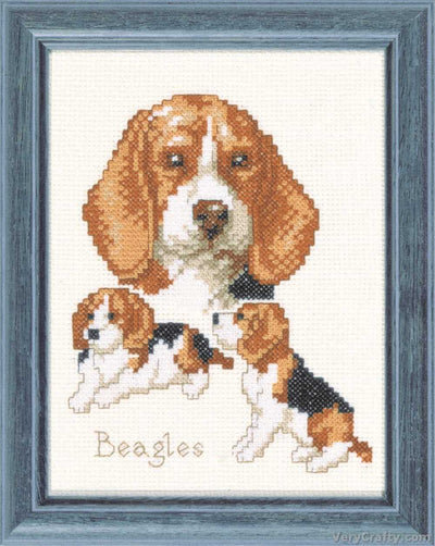 Pako Beagles  Cross Stitch Kit