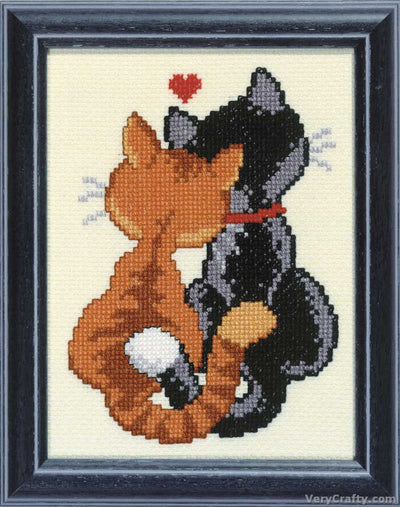 Pako Cat Love  Cross Stitch Kit