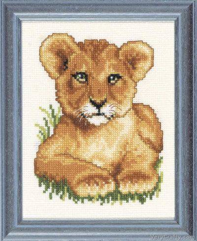 Pako Lion Cub  Cross Stitch Kit
