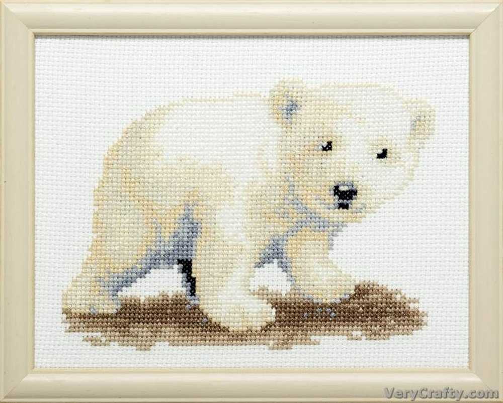 Pako  Polar Bear Cub  Cross Stitch Kit