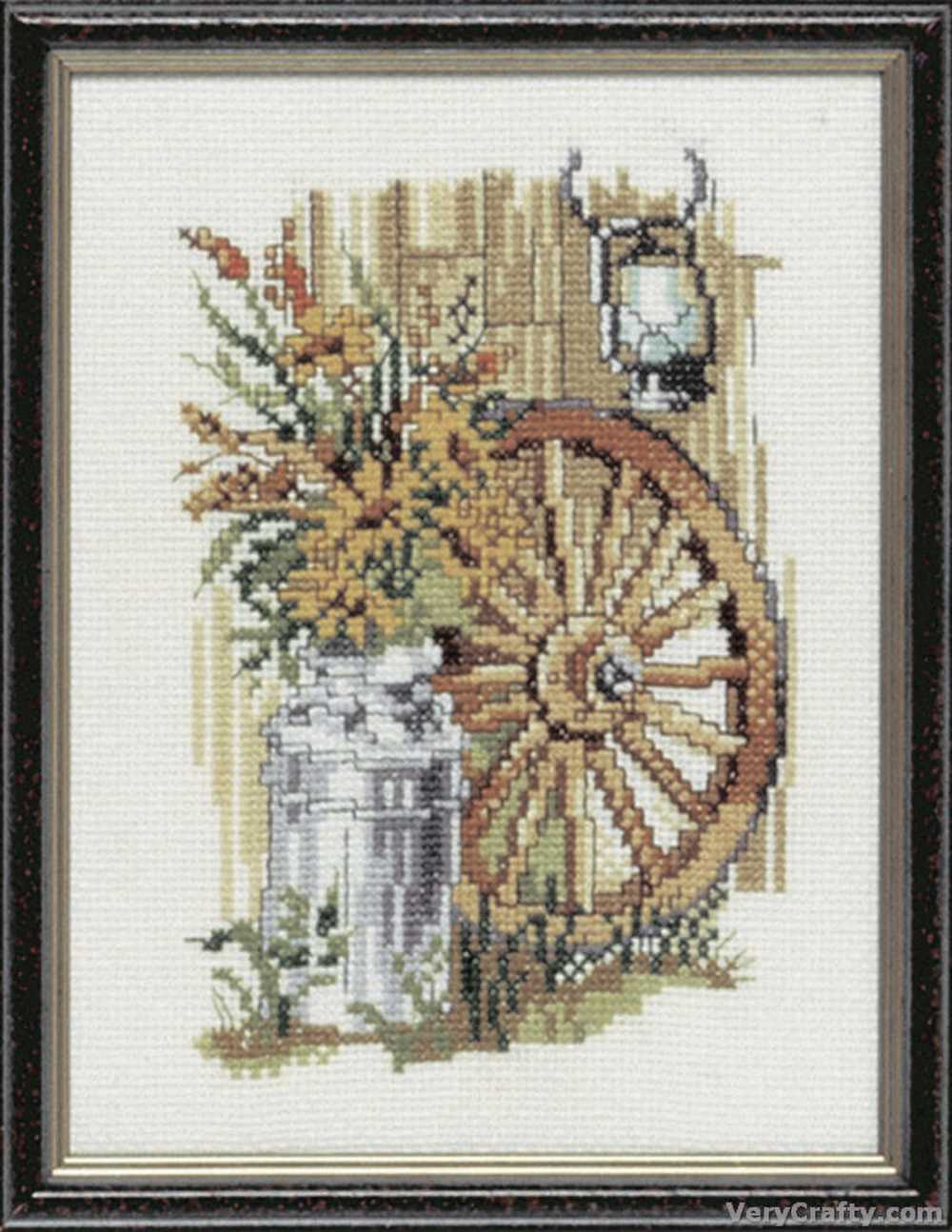 Pako Milk Churn/wheel  Cross Stitch Kit