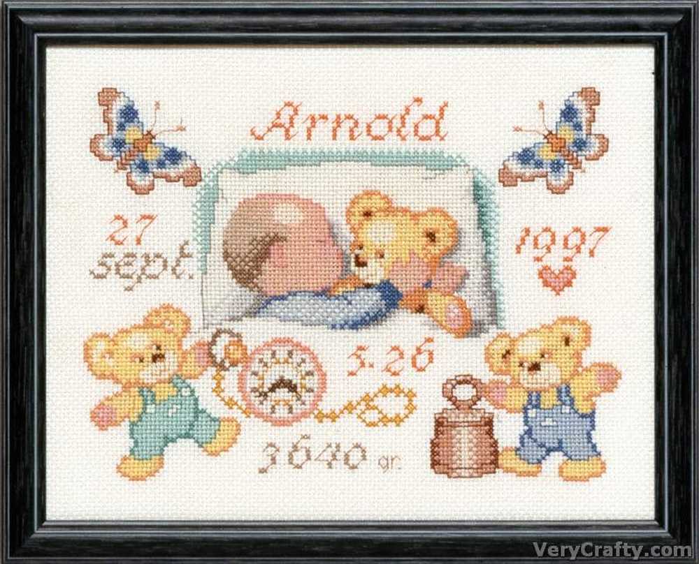 Pako Birth Chart Birth Sampler  Cross Stitch Kit