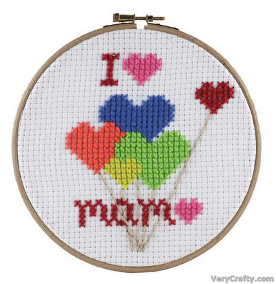 Pako I Love Mom  Cross Stitch Kit