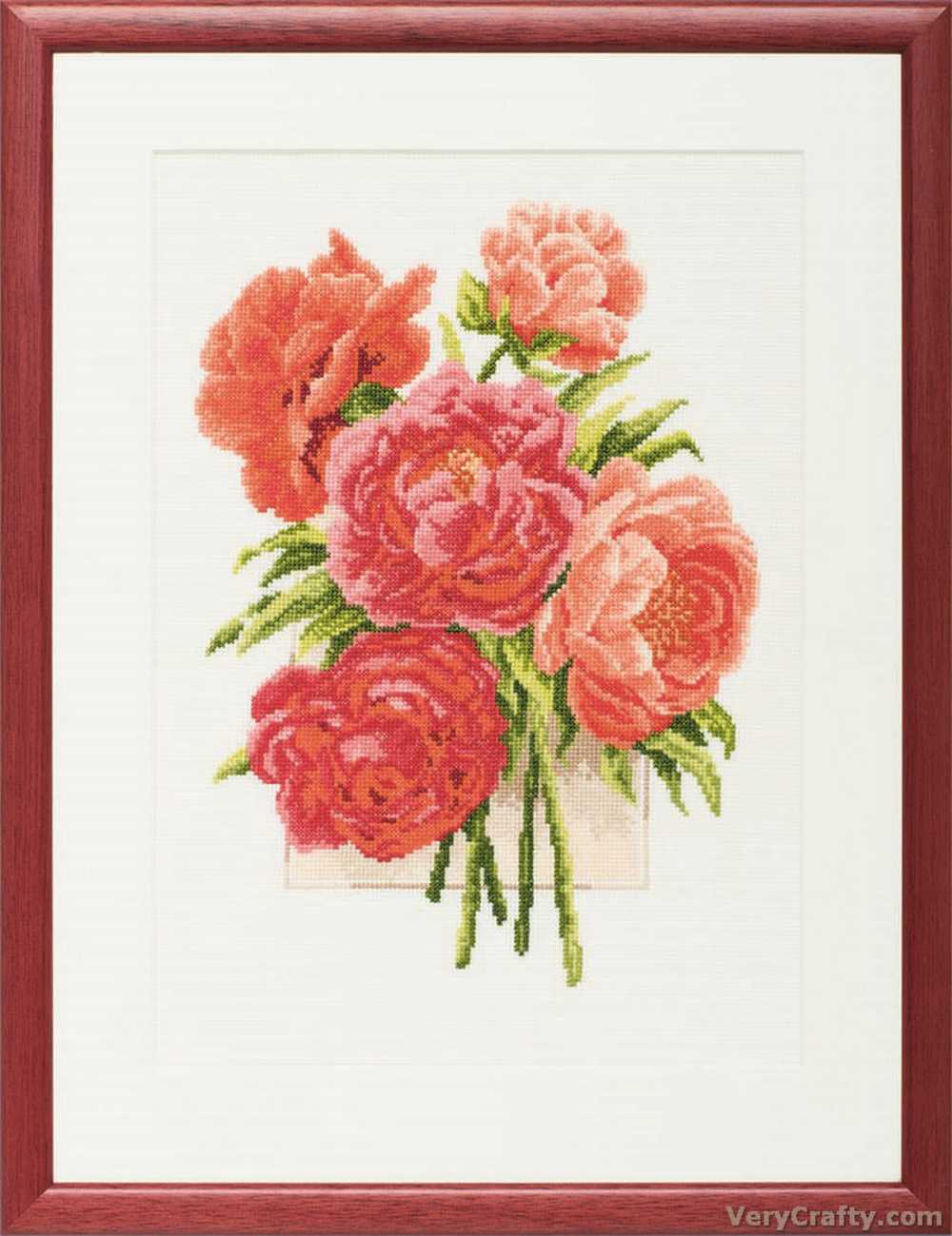 Pako  Peonies  Cross Stitch Kit