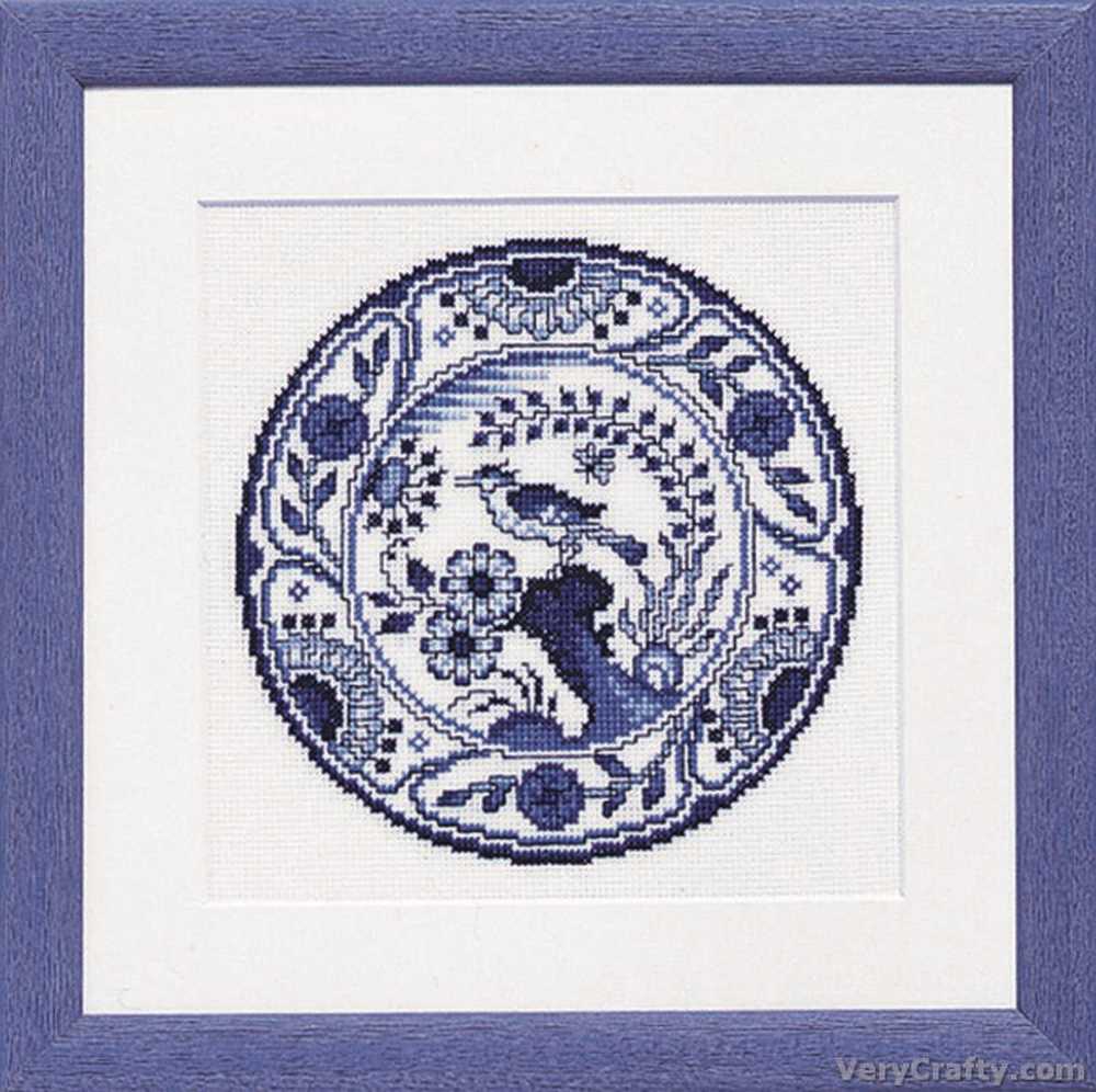 Pako Blue Pattern  Cross Stitch Kit