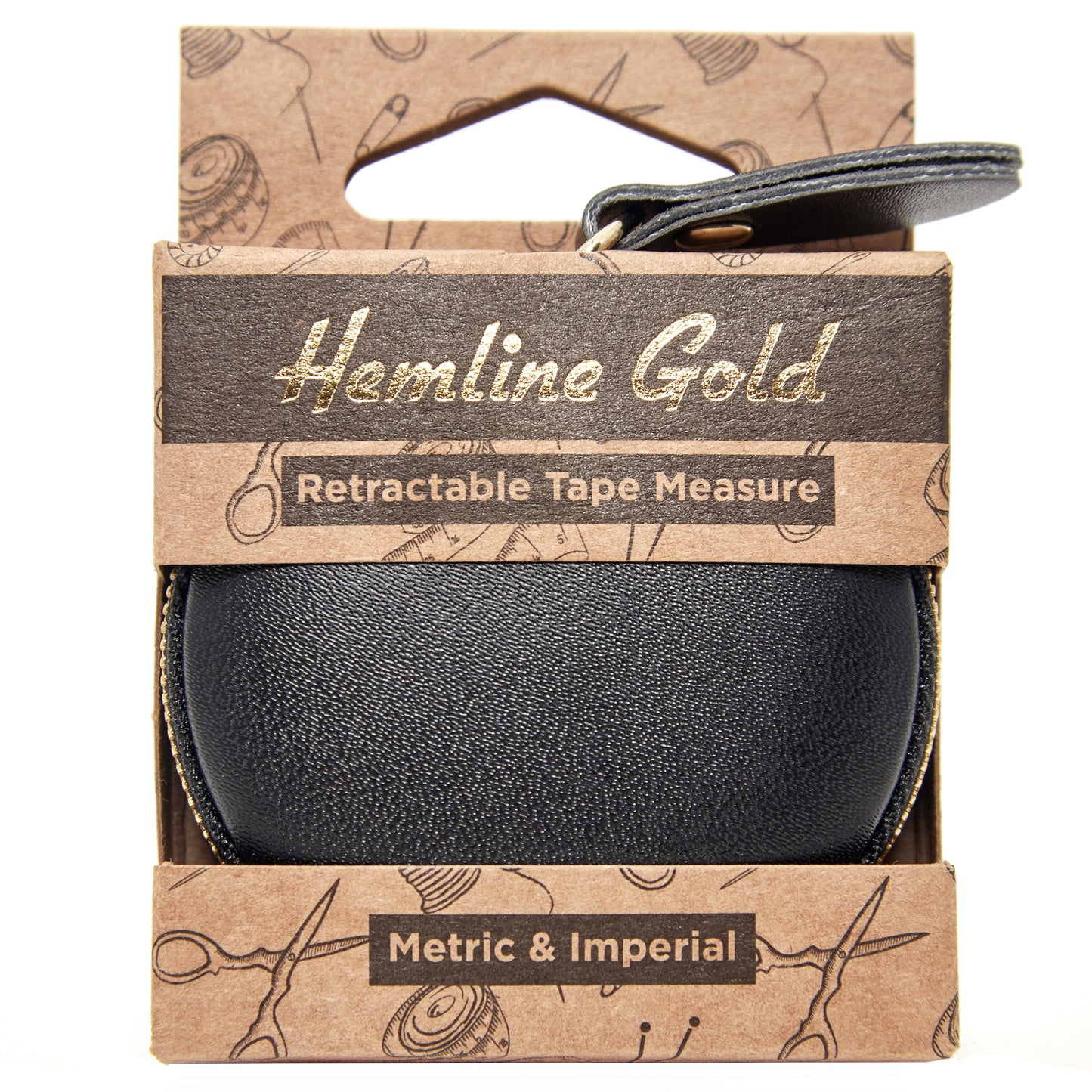 Retractable Tape Measure - Hemline Gold