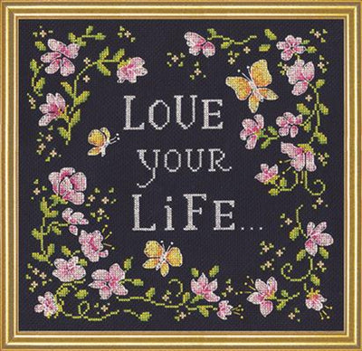 Love Your Life Cross Stitch Kit - Design Works SALE