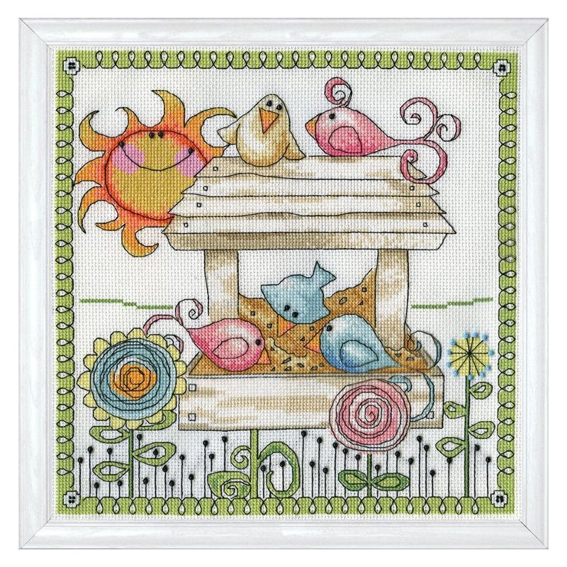 Bird Feeder Cross Stitch Kit - Design Works SALE