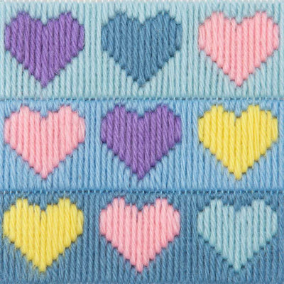 Hearts Long Stitch 1st Kit - Anchor