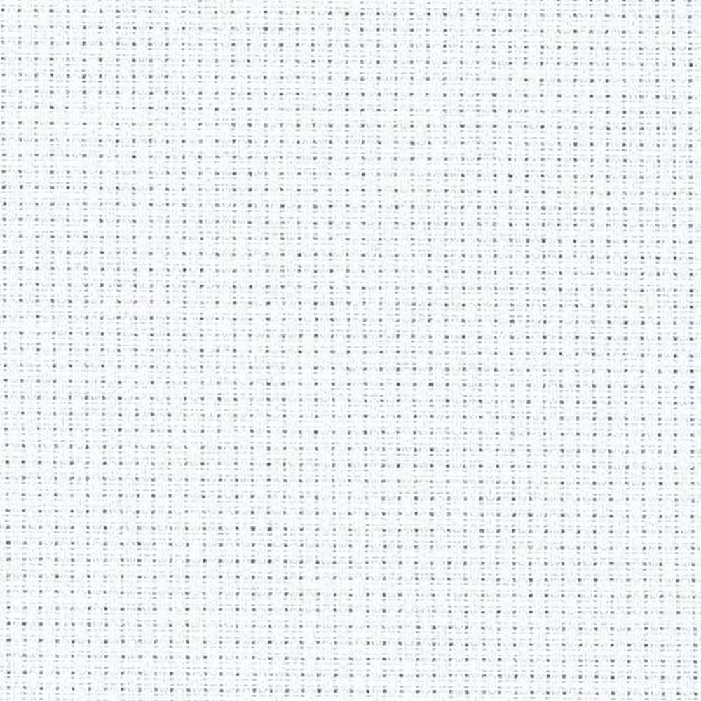 14 Count Zweigart Aida Fabric (Per Metre) White