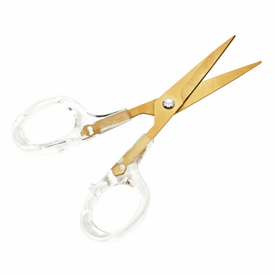 Embroidery Scissors Acrylic Handle 12.5cm ~ Hemline Gold