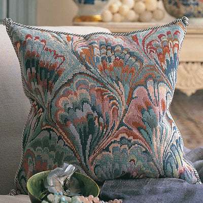 Marbled Cushion ~ Glorafilia Tapestry Needlepoint Kit