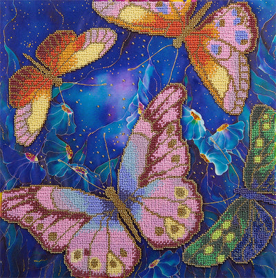 Butterflies Bead Embroidery Kit ~ PANNA