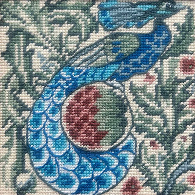 William de Morgan Peacock Tapestry Needlepoint Kit  ~ Glorafilia Tapestry Needlepoint Kit