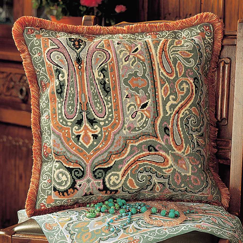 Paisley Cushion ~ Glorafilia Tapestry Needlepoint Kit