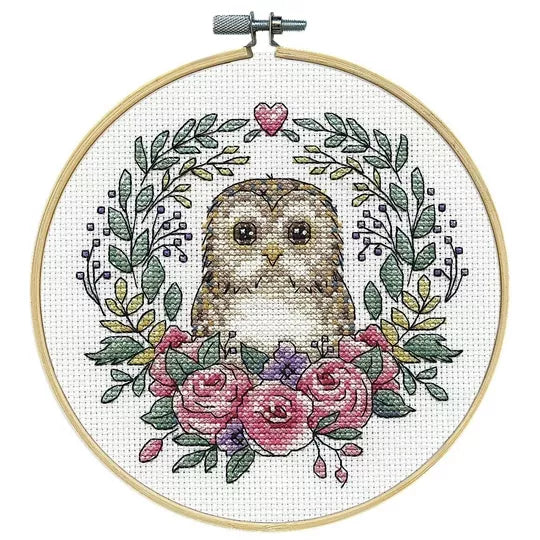 Owl in Hoop Cross Stitch Kit - Design Works