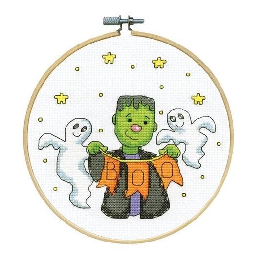 Boo! With Hoop Cross Stitch Kit - Design Works