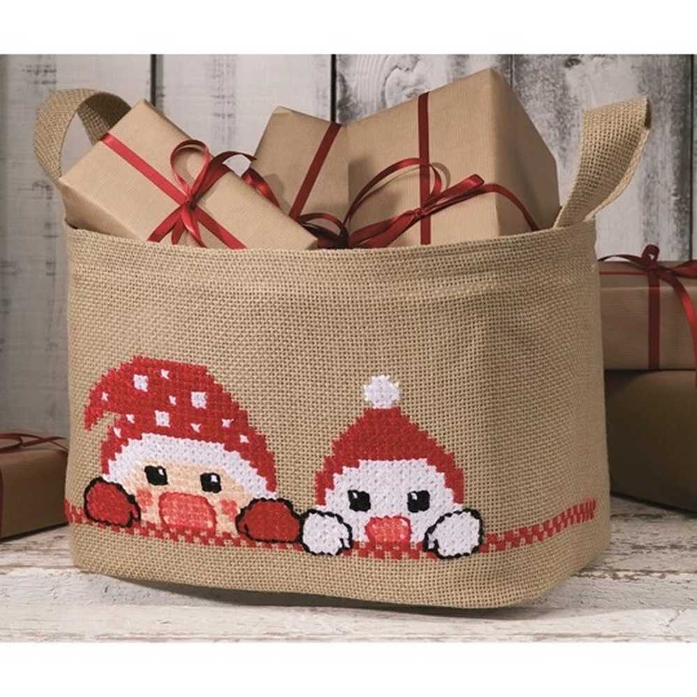 Singing Elves Bag Cross Stitch Kit - Permin