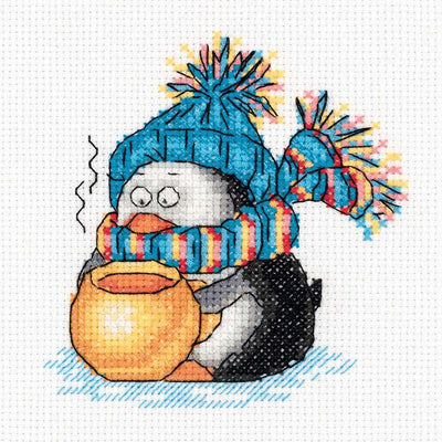 Penguin Cocoa Cross Stitch Kit ~ PANNA