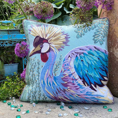 Purple Crane ~ Glorafilia Tapestry Needlepoint Kit