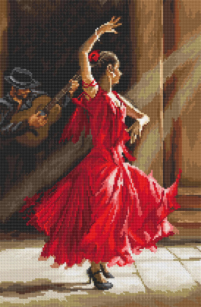 Flamenco Cross Stitch Kit - Letitstitch