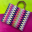 Fuchsia Ric Rac Zig Zag Bag ~ Glorafilia Tapestry Needlepoint Kit