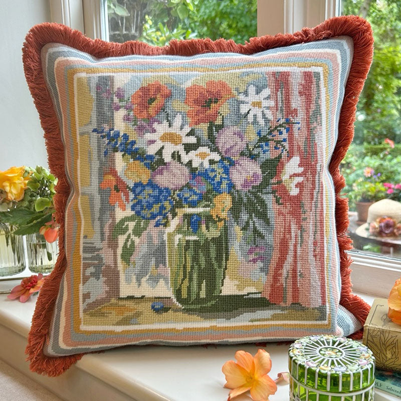 Vanessa's Still Life with Flowers ~ Glorafilia Tapestry Needlepoint Kit