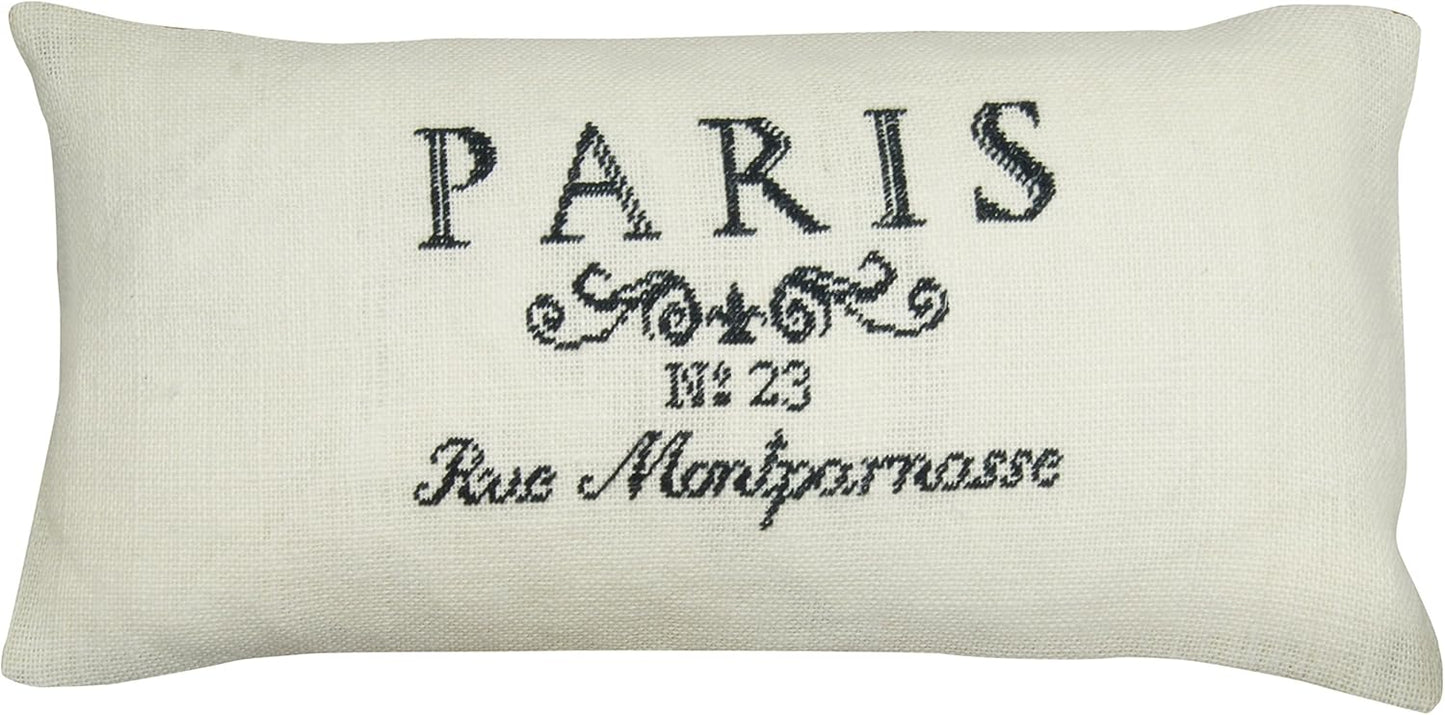 Paris Black on Cream Cross Stitch Cushion Kit ~ Anette Eriksson