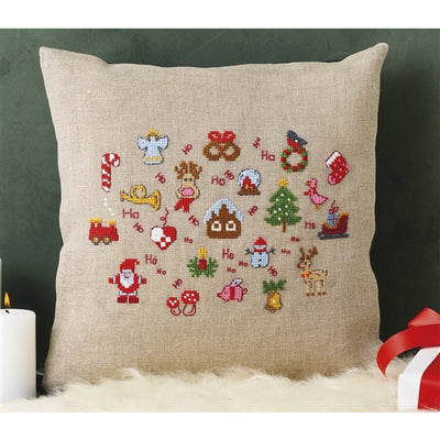 Ho Ho Ho Cushion Cross Stitch Kit - Permin